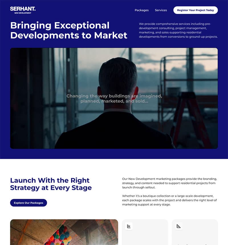SERHANT. website design preview