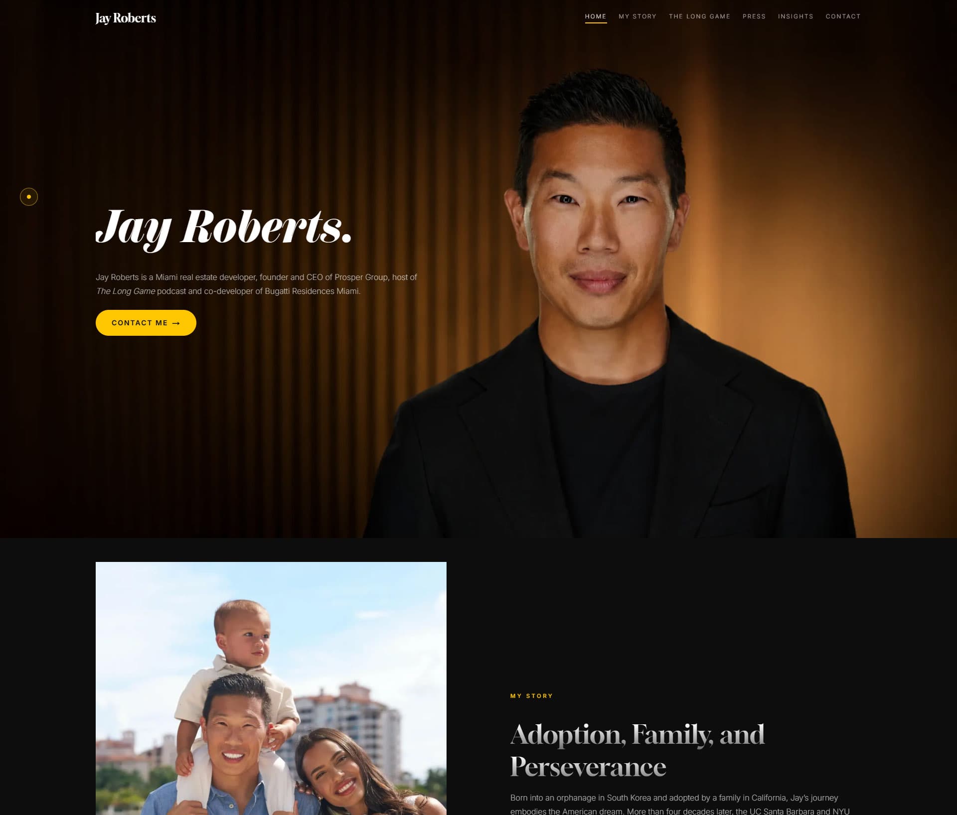 Jay Roberts website design preview