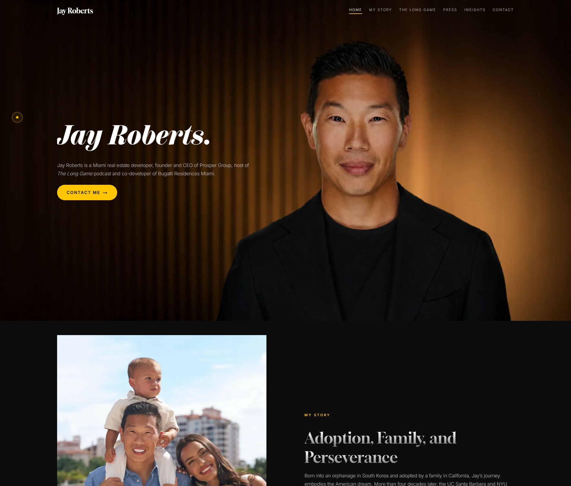 Jay Roberts website project preview