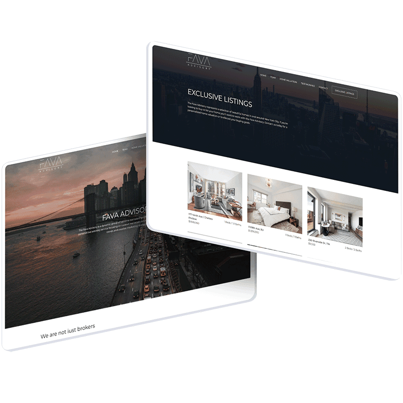 Fava Advisory web design