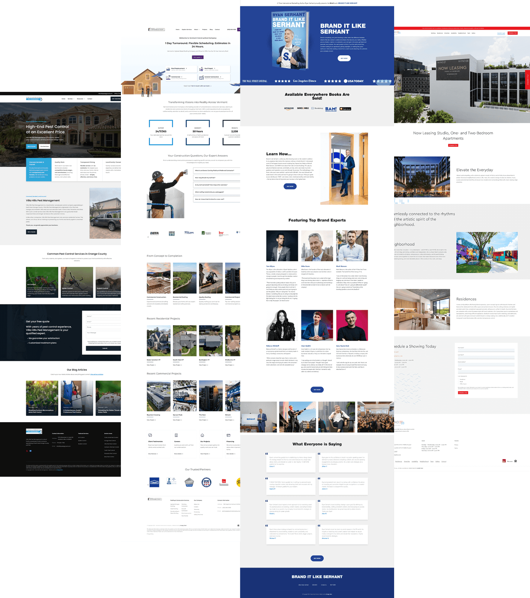 professional web design portfolio